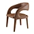 Elegant Hawkins Dining Chair 3D model small image 2
