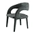 Elegant Hawkins Dining Chair 3D model small image 3