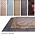 Luxurious Carpets by DOVLET HOUSE (Set of 5) 3D model small image 1