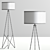 Modern Geometric Tripod Lamp 3D model small image 3