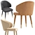 Dutchbone Lunar Leather Chair: Modern Elegance for Your Space 3D model small image 3