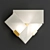 Alabaster Triangular Wall Lamp - Bella Bianco 3D model small image 1