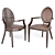 Elegant Diana Chair Collection 3D model small image 2