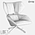 LoftDesigne 3972 Armchair: Modern Elegance for Your Home 3D model small image 2