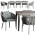 Elegant Muse Dining Set 3D model small image 3