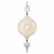 Elegant Calypso Pendant in Polished Nickel 3D model small image 3