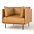 Sleek Wells Leather Chair 3D model small image 6