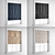 Elegant Roman Blinds Set 3D model small image 1