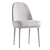 Sleek Modern Dining Chair 3D model small image 4