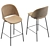 Elegant Bontempi Barstool 3D model small image 3