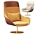 Modern Comfort: ACTIU NOOM Fabric Armchair 3D model small image 1