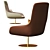 Modern Comfort: ACTIU NOOM Fabric Armchair 3D model small image 4