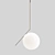 Chic Chrome IC Pendant 3D model small image 1