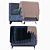 Modern Millimeter Armchair with Box Trick 3D model small image 2