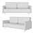 Versatile Lazurit Sofa Bed 3D model small image 2