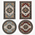 Versatile Set of 8 Rugs: VRayFur, Displacement Mods, Multiple Formats 3D model small image 1