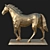 Polygonal Horse Sculpture Set 3D model small image 2