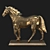 Polygonal Horse Sculpture Set 3D model small image 7