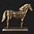Polygonal Horse Sculpture Set 3D model small image 8