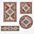 Versatile Rug Set: V-Ray & Corona Compatible [8pcs] 3D model small image 1