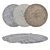 Round Carpets Set: Versatile and Realistic 3D model small image 1