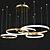 Ethereal Halo Chandelier 3D model small image 1