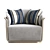 Allure 2015 Armchair: Stylish & Comfortable 3D model small image 2