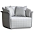 Allure 2015 Armchair: Stylish & Comfortable 3D model small image 5