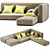 Modern Vray Sofa 67: Luxurious and Compact 3D model small image 1