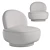 Clement Swivel Chair: Elegant & Functional 3D model small image 3