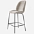 Beetle GUBI Stool - Sleek Velvet Counter Chair 3D model small image 4