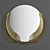 Elegant Brass Sunset Mirror 3D model small image 1