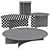Sleek Pierre Coffee Tables: Flou's Stylish Italian Designs 3D model small image 2