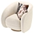 Stylish Swivel Chair: Cristo 3D model small image 4