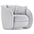 Stylish Swivel Chair: Cristo 3D model small image 5