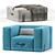 Modular Miami Sofa: Lounger, Corner, Base, Ottoman 3D model small image 3