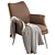 Modern Finley Chair: Stylish Comfort in Your Space 3D model small image 2