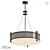 Modern Textile Chandelier THE242 3D model small image 1