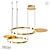 LED Disk Pendant Chandelier 3D model small image 1