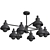 Fanta by Anzazo: Stunning Designer Chandelier 3D model small image 2