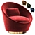 AGGI Fabric Armchair - Modern Comfort for Your Space 3D model small image 1