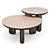 Liu Jo Caillou: Round Wood Coffee Tables 3D model small image 1