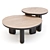 Liu Jo Caillou: Round Wood Coffee Tables 3D model small image 3