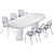 MM8 Dining Table by Desalto 3D model small image 2