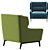 ComfortMax Fabric Armchair 3D model small image 3