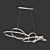 Elegant Light Sculpture: Unfolded Hanging 3D model small image 1