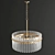 Neva 4-Light Drum Chandelier 3D model small image 3