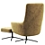 Elegant High Back Armchair 3D model small image 3