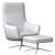 Elegant High Back Armchair 3D model small image 4