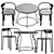 Cozy Huggy Table & Chair: Perfect for Any Space 3D model small image 1